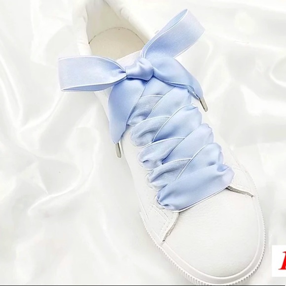 Double-faced satin silk ribbon Shoelaces - Picture 1 of 3